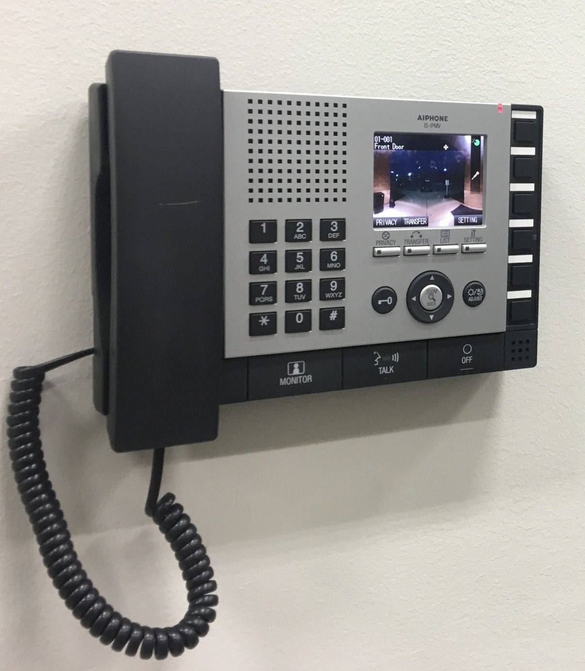 Aiphone IS-IPMV IP video master station installed by RBD Security